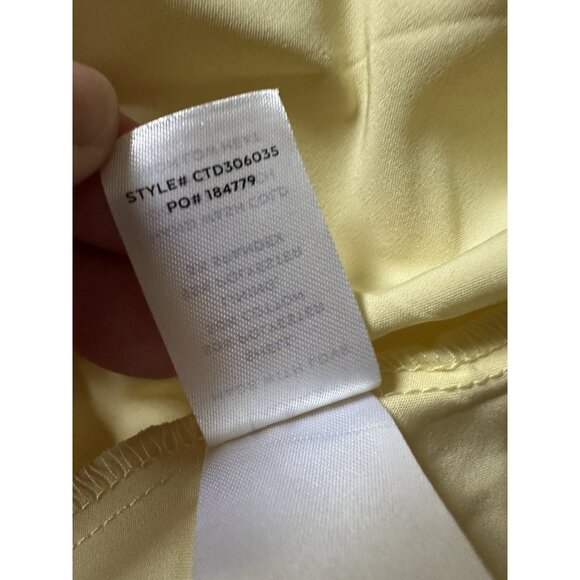 Lulus Glamorous Sweetie Dress Yellow Floral Bustier Midi - Picture 6 of 9